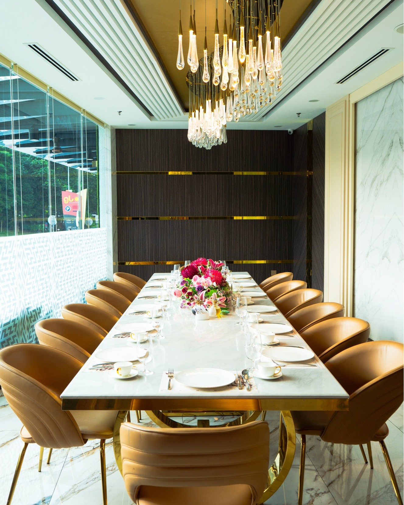 Traditional Arabic tea service